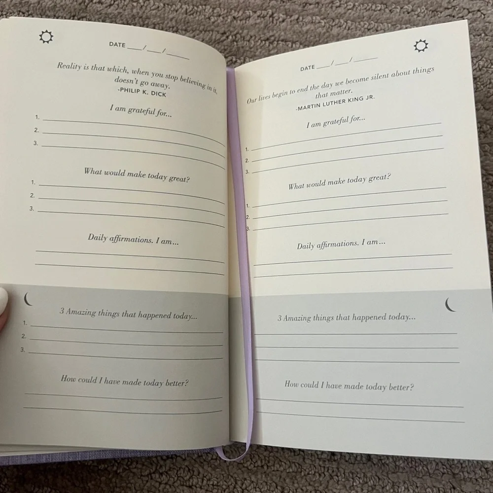 Lavender Gratitude Journal - brand new